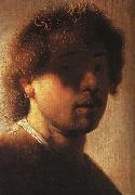 Rembrandt, Self portrait